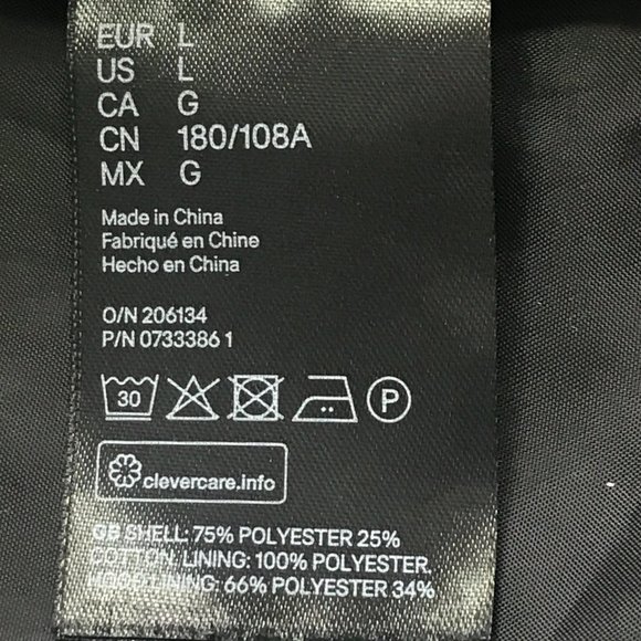 H&M LOGG Hooded Bomber Jacket Coat Green Mens Size Large Drawstring Zip Up - Picture 7 of 8